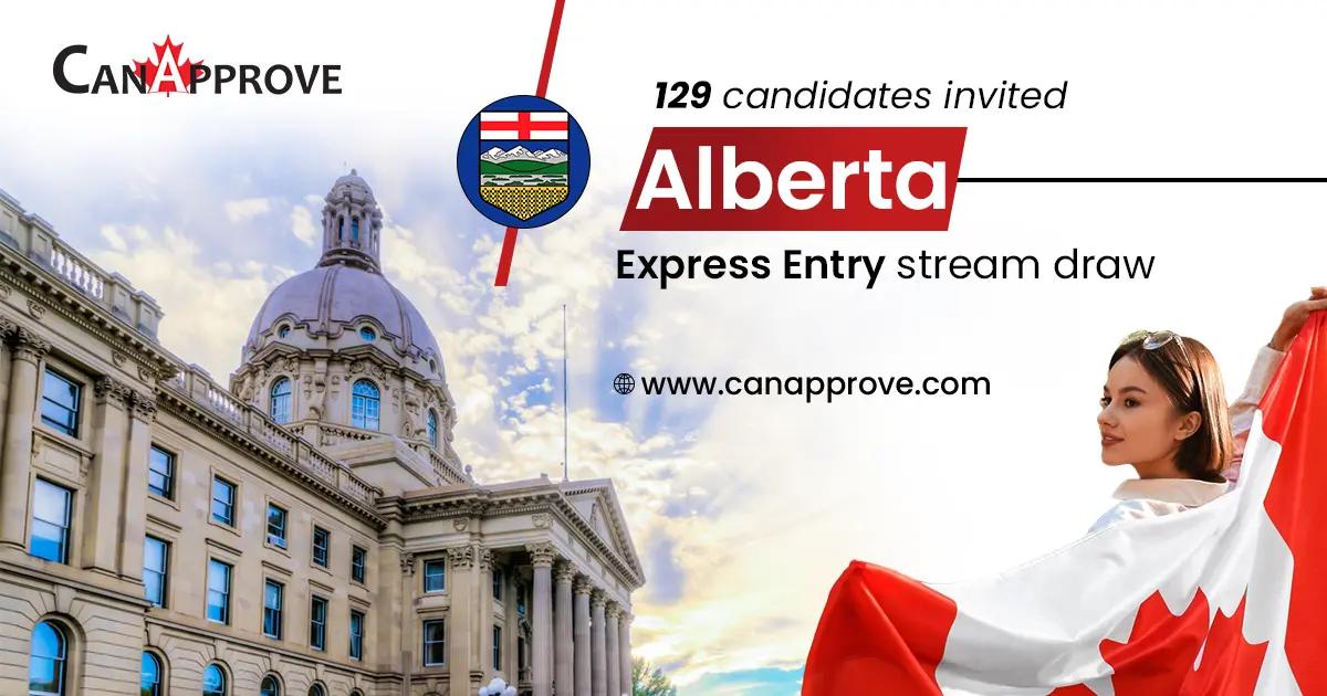 129 candidates invited Alberta Express Entry stream draw